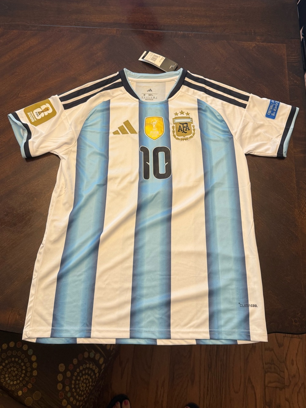 NWT-Adidas Adult Argentina #10 Jersey